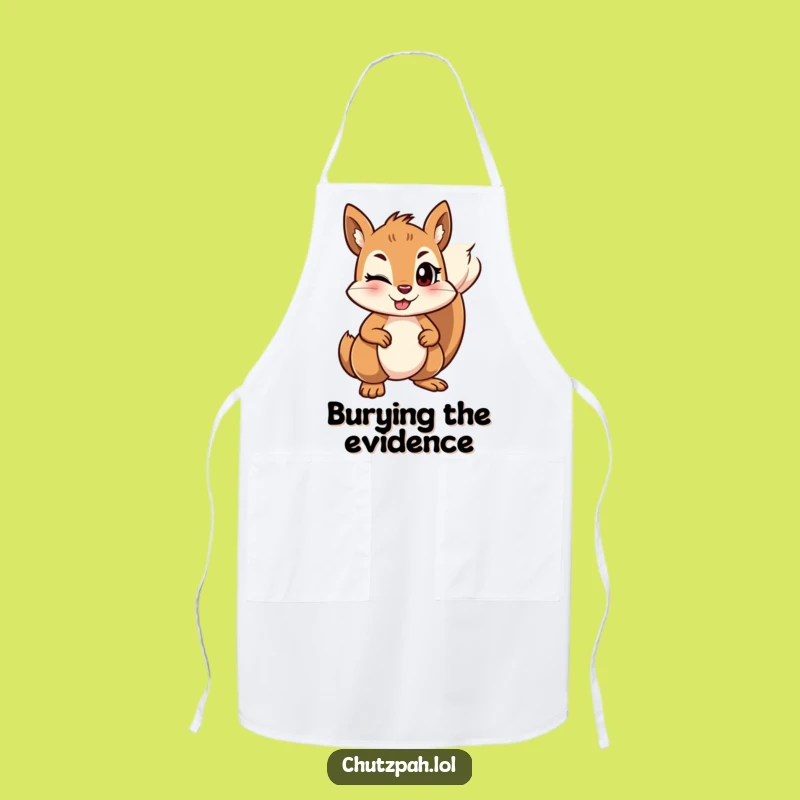 Funny Squirrel Ground Apron - Mischievous Kitchen Wear, Perfect Humorous Gift