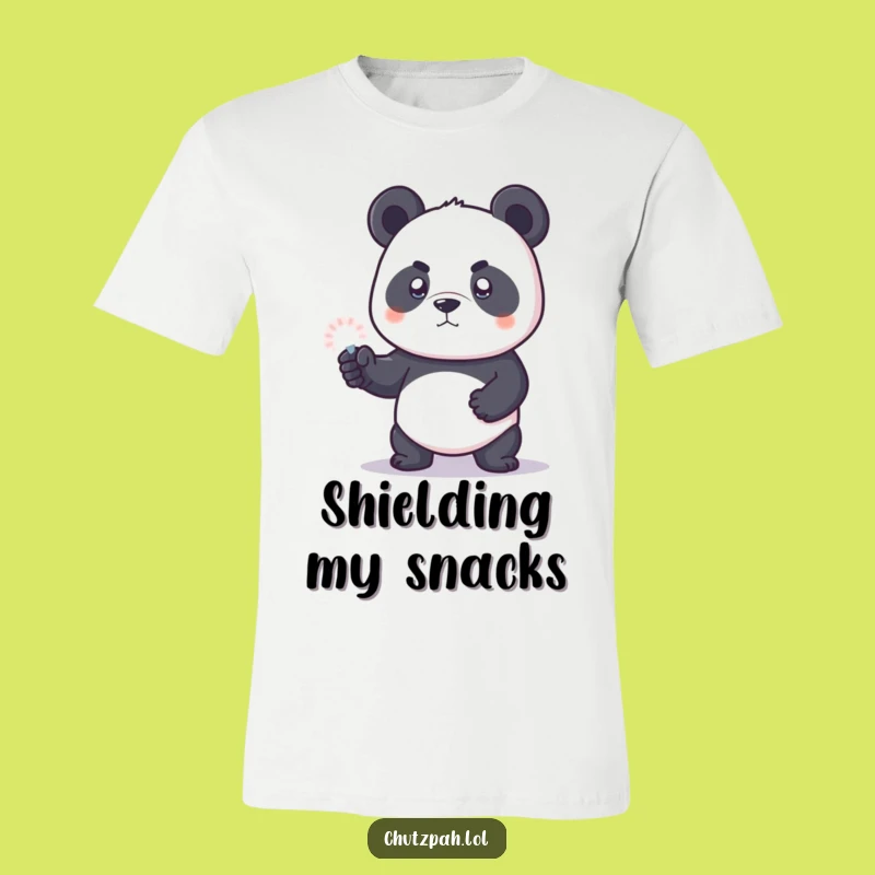 Funny Panda Force Field T-Shirt - Cute Determined Animal Graphic Tee, Perfect Gift