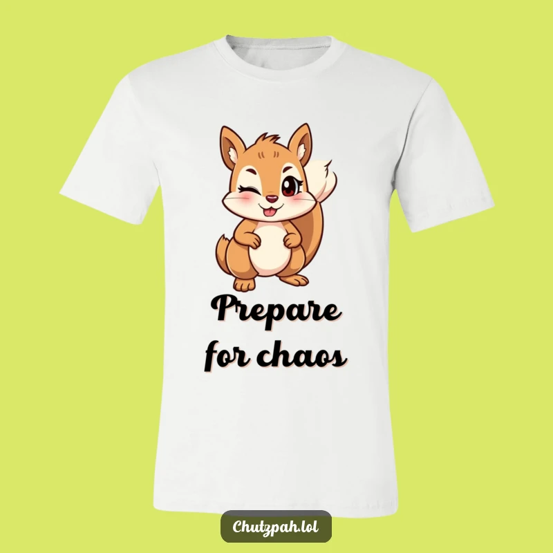 Funny Squirrel Ground T-Shirt - Mischievous Woodland Graphic Tee, Perfect Gift