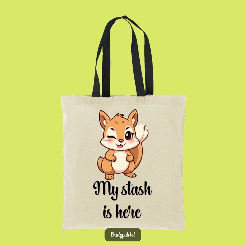 Funny Squirrel Ground Tote Bag - Durable Mischievous Bag, Perfect Humorous Gift